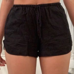 Brandy Melville Black Shorts with tie